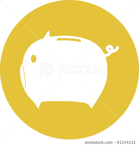 Pig piggy bank icon 61234132