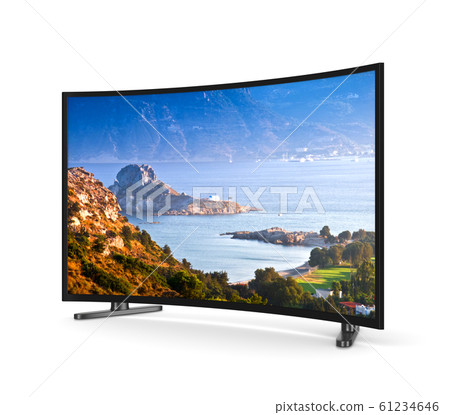 Tv Set with Curved Screen 61234646