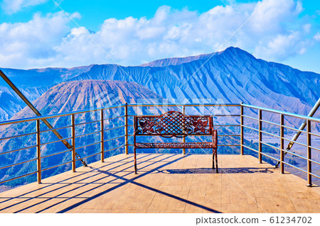 Bench of Mount Bromo Serni Observatory, Indonesia 61234702