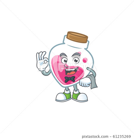 Friendly pink potion Character stand as a Waiter character 61235269