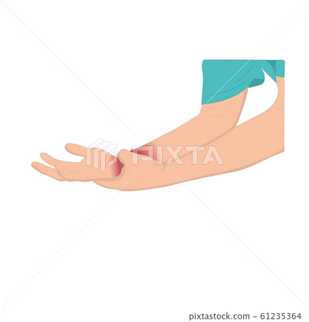 Pain in the wrist, man holding her wrist pain Pain in the wrist, man holding her wrist pain 61235364