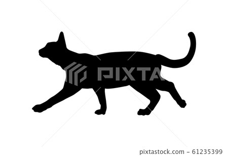 Animal silhouette pet cat 1 Animal silhouette pet cat 1 61235399