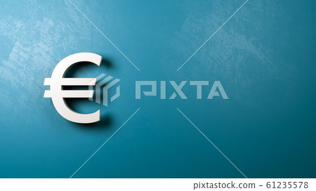 Euro Currency Symbol Shape Against Wall 61235578