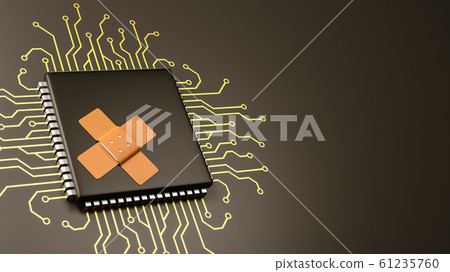 Computer Processor Bug Patch Concept 61235760