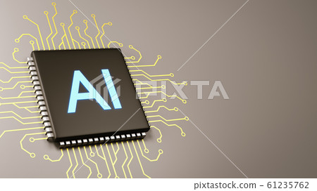 Computer Processor Artificial Intelligence Concept Computer Processor Artificial Intelligence Concept 61235762