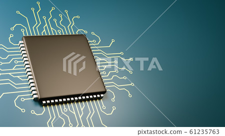 Computer Processor Technology - Stock Illustration [61235763] - PIXTA