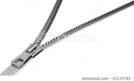 Zip Isolated on White Zip Isolated on White 61235765
