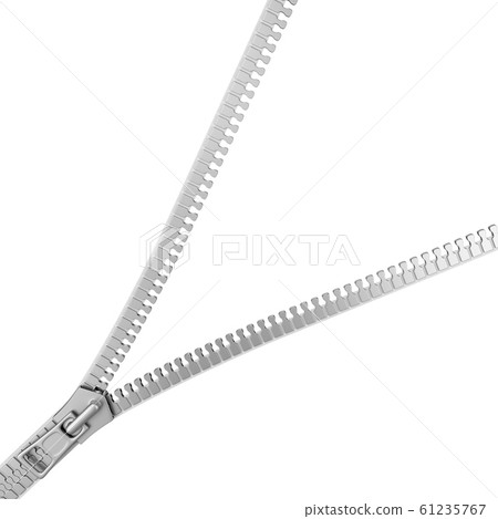 Zip Isolated on White Zip Isolated on White 61235767