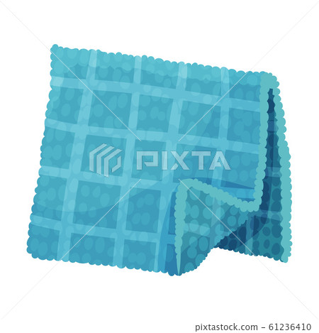 Folded Terry Towel Isolated on White Background Vector Item Folded Terry Towel Isolated on White Background Vector Item 61236410