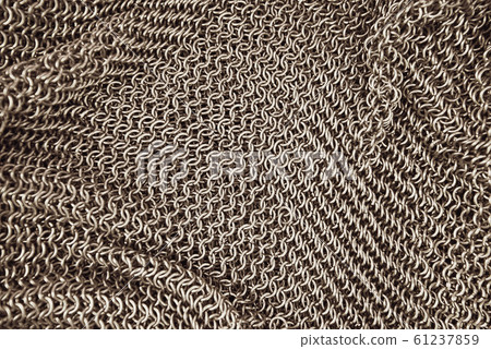 Authentic chainmail pattern background Authentic chainmail pattern background 61237859