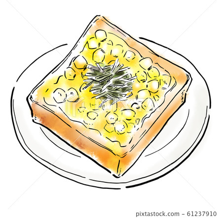 食物圖玉米吐司 61237910