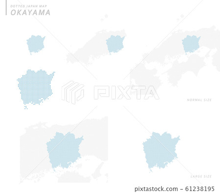矢量 岡山 點 61238195