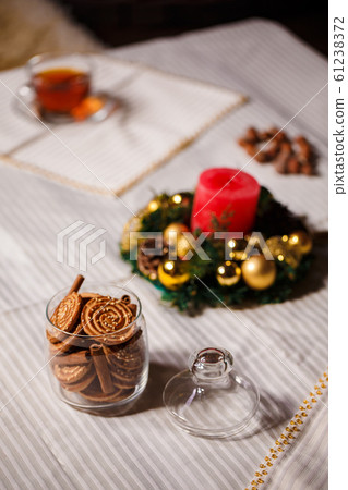 christmas stuff. shot made with shalow depth of field. selective focus. 2016 christmas stuff. shot made with shalow depth of field. selective focus. 2016 61238372