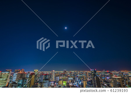 大阪北城市景觀夜景 大阪北城市景觀夜景 61239193