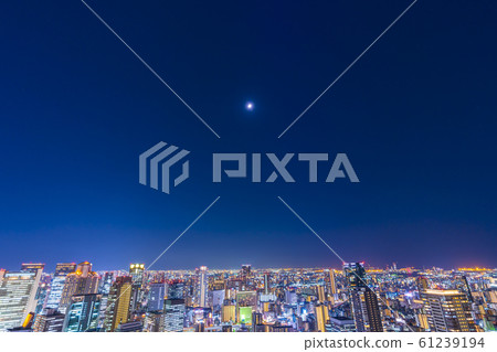 大阪北城市景觀夜景 大阪北城市景觀夜景 61239194