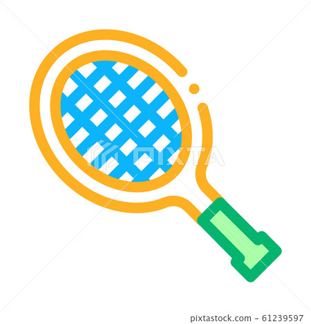 Tennis Racket Icon Vector Outline Illustration Tennis Racket Icon Vector Outline Illustration 61239597