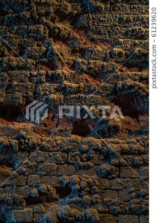 Brick wall: horror image 61239620