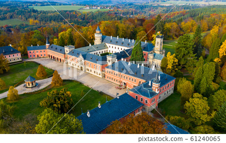Aerial view of Sychrov Castle, Czech Republic Aerial view of Sychrov Castle, Czech Republic 61240065