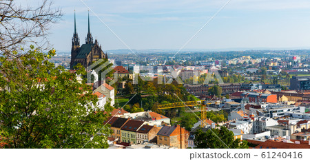 Cityscape of Brno with Cathedral, Czech Republic 61240416