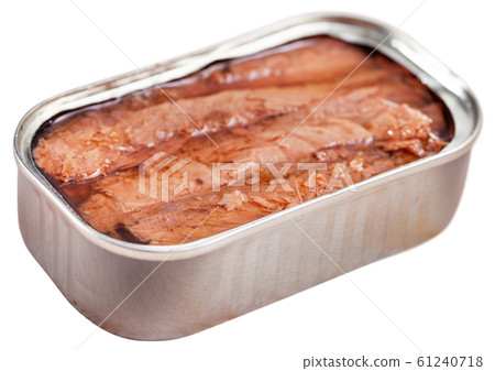 Natural frigate mackerel fillets in tin can Natural frigate mackerel fillets in tin can 61240718