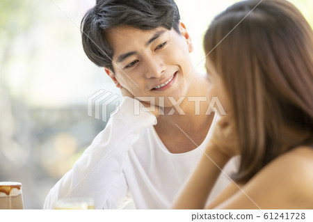 A couple doing a date A couple doing a date 61241728