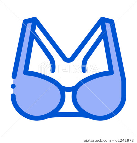 Sportive Bra Icon Vector Outline Illustration 61241978