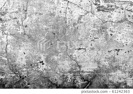 Texture of a concrete wall with cracks and 61242363