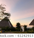 Pink sky seen from Bohol quarter 61242913