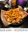 French fries and chicken 61242914