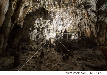 Postojna caves interior view panorama Postojna caves interior view panorama 61243773