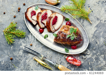 Christmas meatloaf with cherry Christmas meatloaf with cherry 61244069