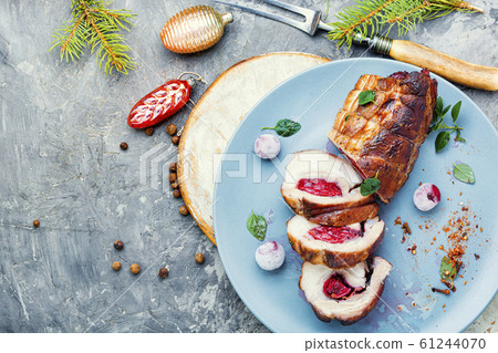 Christmas meatloaf with cherry Christmas meatloaf with cherry 61244070