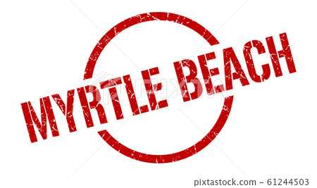 Myrtle Beach stamp. Myrtle Beach grunge round 61244503