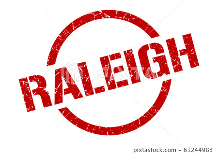 Raleigh stamp. Raleigh grunge round isolated sign Raleigh stamp. Raleigh grunge round isolated sign 61244983