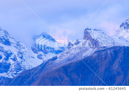 Panoramic view of Swiss Alps sunrise, Switzerland Panoramic view of Swiss Alps sunrise, Switzerland 61245645