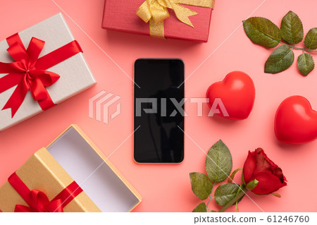 Anniversary, Wedding and Valentine day concept top 61246760