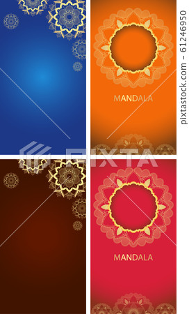 Background template with mandala designs 61246950