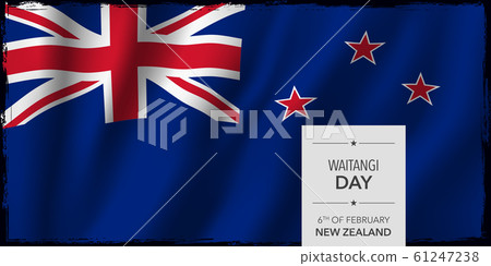 New Zealand waitangi day greeting card, banner vector illustration New Zealand waitangi day greeting card, banner vector illustration 61247238