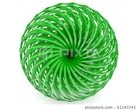 Abstract ball in green 61247243