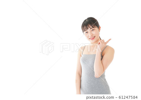 Young woman doing a duty aty 61247584