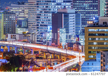 Osaka Nakanoshima Cityscape Evening View Osaka Nakanoshima Cityscape Evening View 61247707