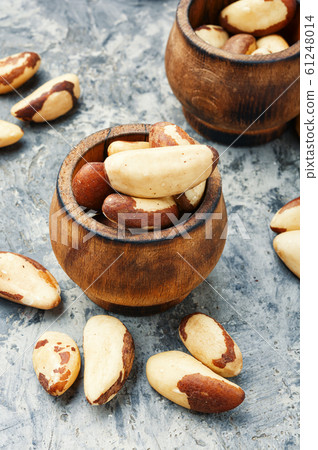 Brazil nut or Bertholletia Brazil nut or Bertholletia 61248014