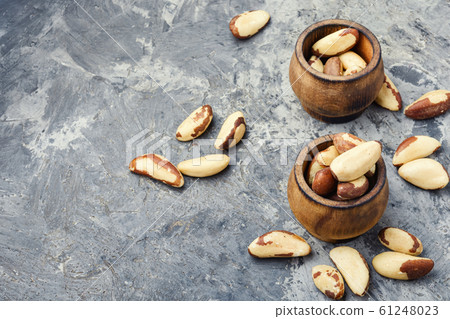 Brazil nut or Bertholletia Brazil nut or Bertholletia 61248023
