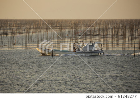 大牟田市Miike港口Norito船， 61248277