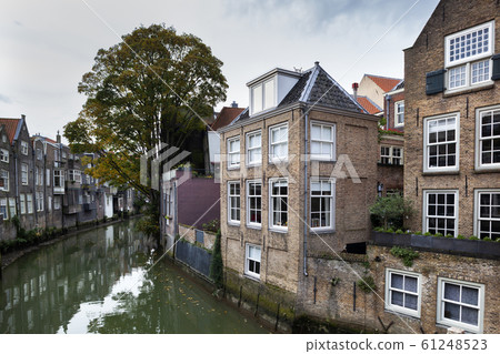 Canal houses in Dordrecht in the Netherlands Canal houses in Dordrecht in the Netherlands 61248523