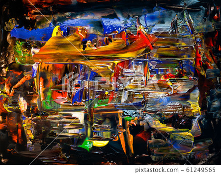Abstract painted dark modern art background 61249565
