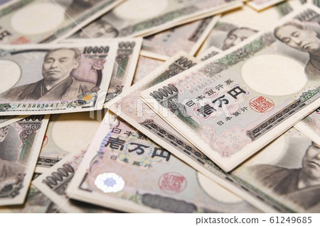 10,000日元紙幣的背景材料 61249685