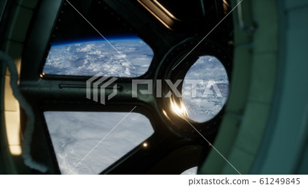 Cockpit view from International Space Station Cockpit view from International Space Station 61249845