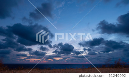 Beautiful cloudscape over Black sea Beautiful cloudscape over Black sea 61249992