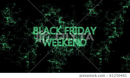 Digital network. Sign Black Friday Weekend Digital network. Sign Black Friday Weekend 61250481